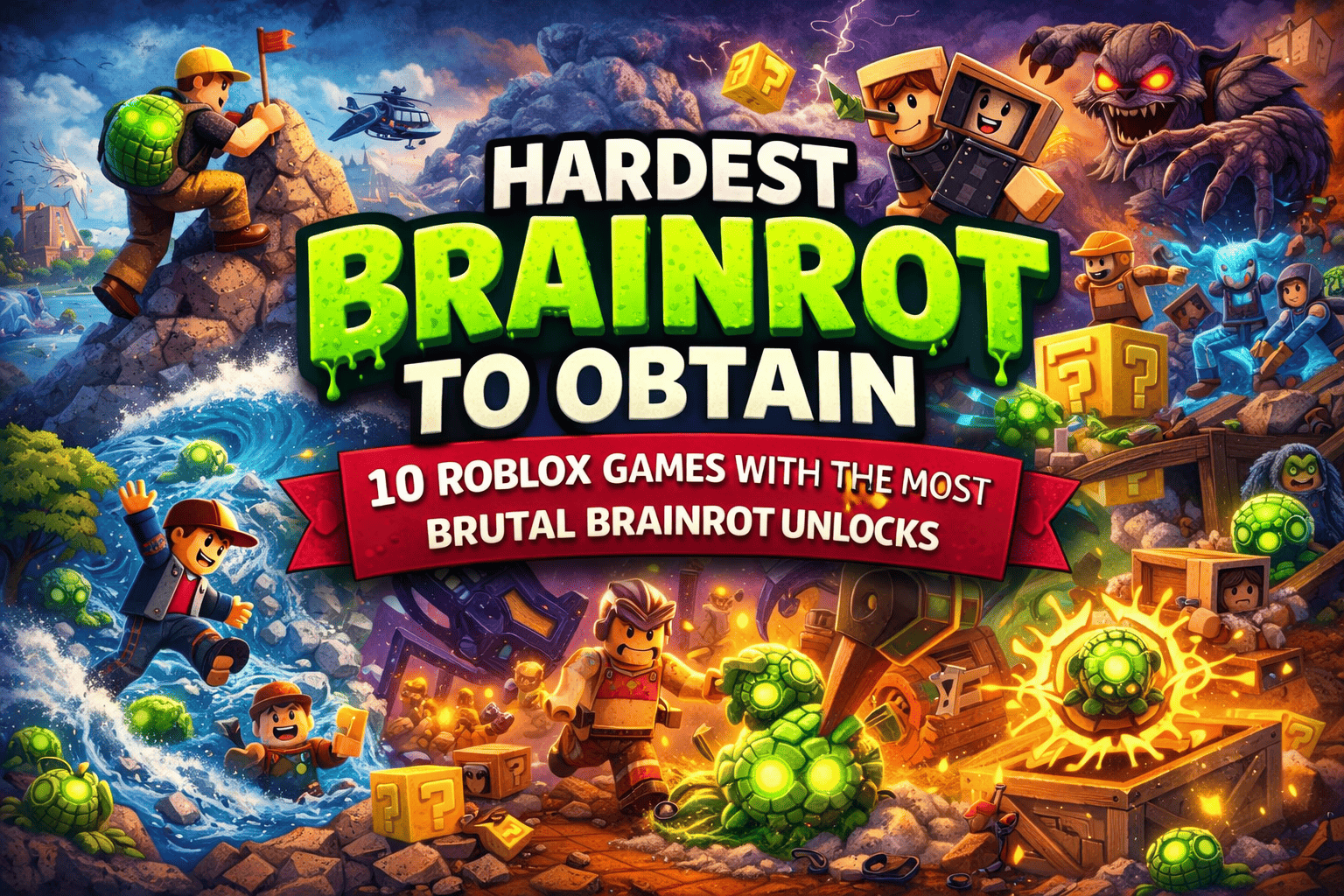 Hardest Brainrot to Obtain: 10 Roblox Games With the Most Brutal Brainrot Unlocks