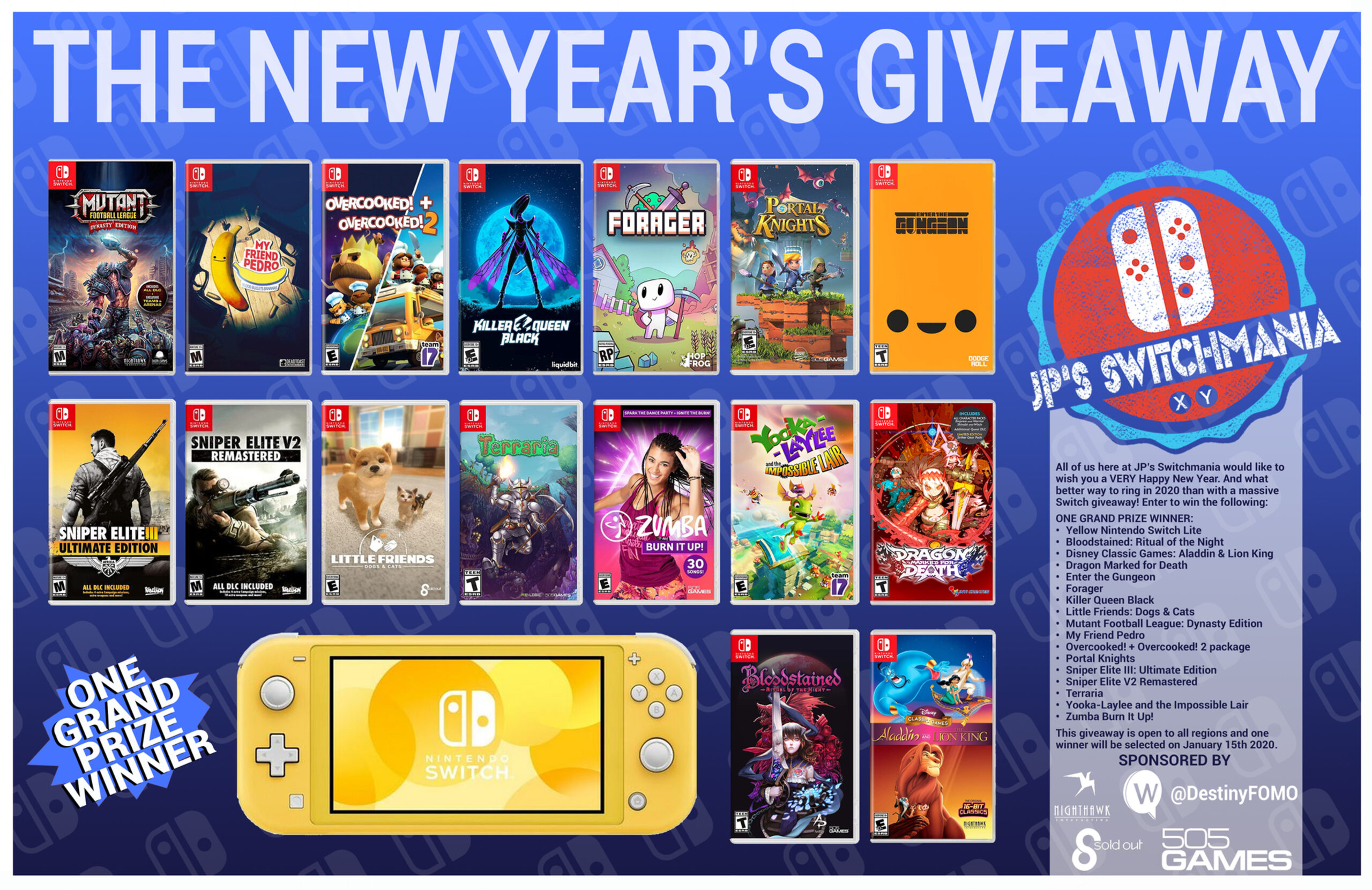 Week of January 5th, 2020 Nintendo Switch Physical Releases & Limited Preorders